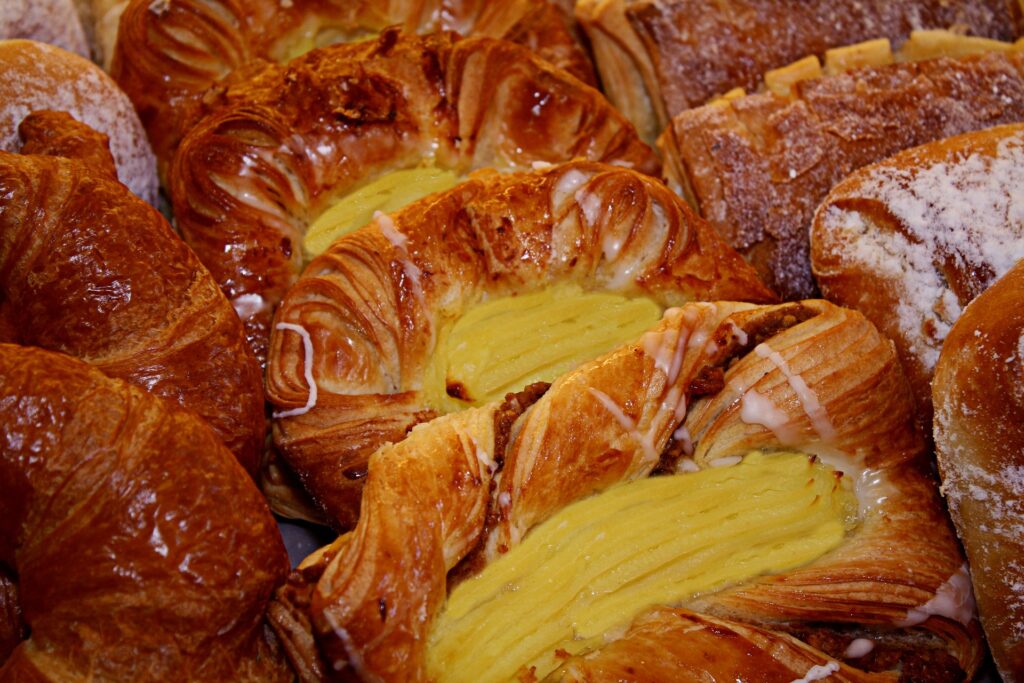 filled danish pastries from a Solvang bakery